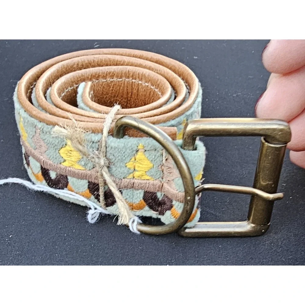 Hand Woven- Embroidered Dog Collar Africa Size 25 Inches NWT